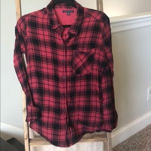 long sleeve plaid button down